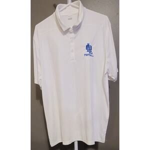 OLL Alumni Men Sz 2XL Golf Football White Blue Embroidered Polo Pullover Shirt